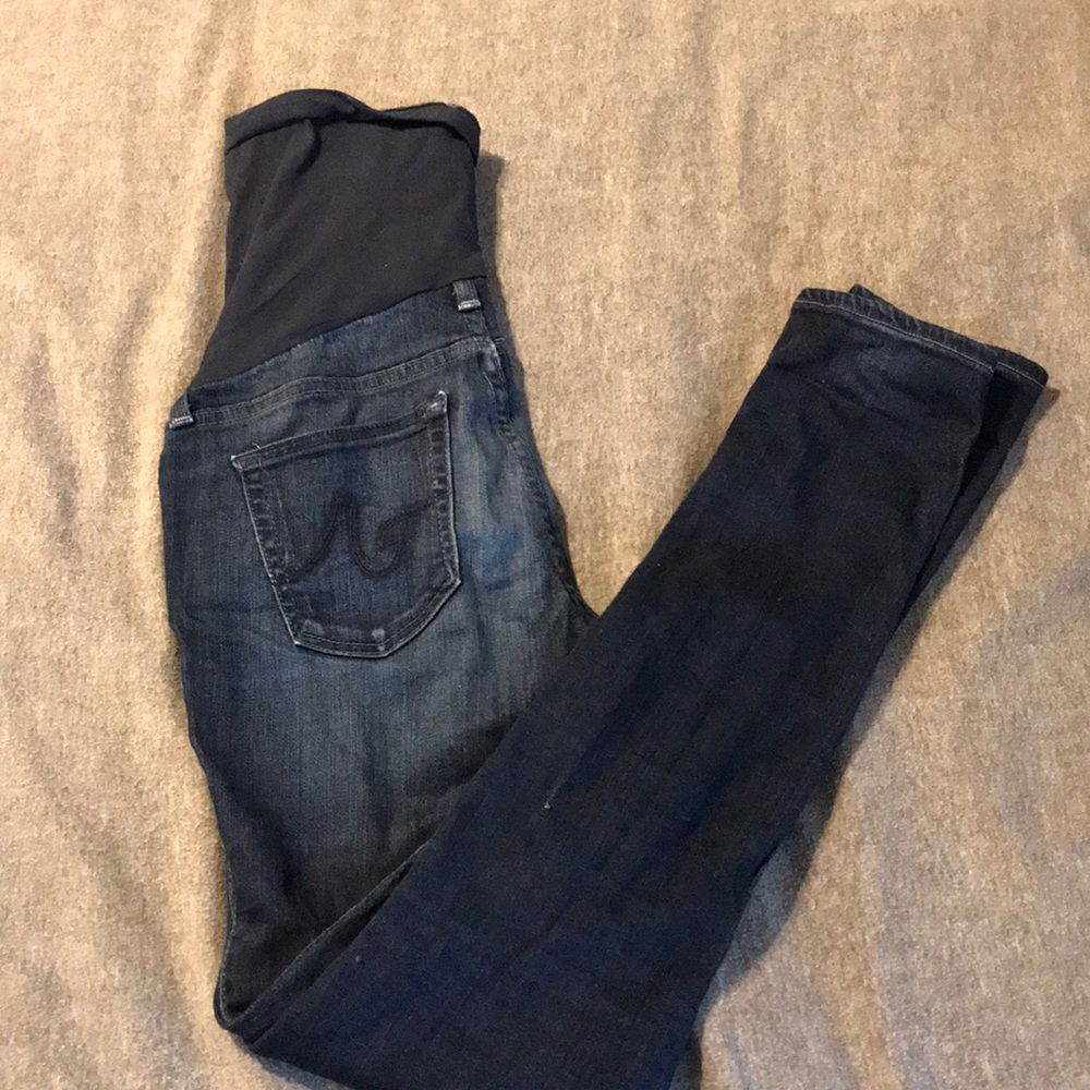 AG Jeans skinny distressed maternity jeans 27